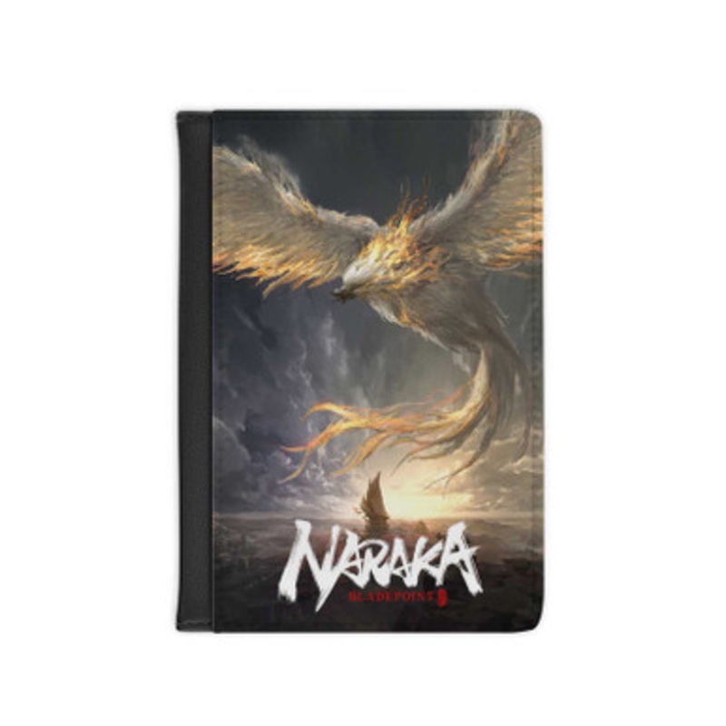 Pastele NARAKA BLADEPOINT Leather Custom Passport Cover Accessory Gift for Traveler Card Holder and Credit Card ID Holder
