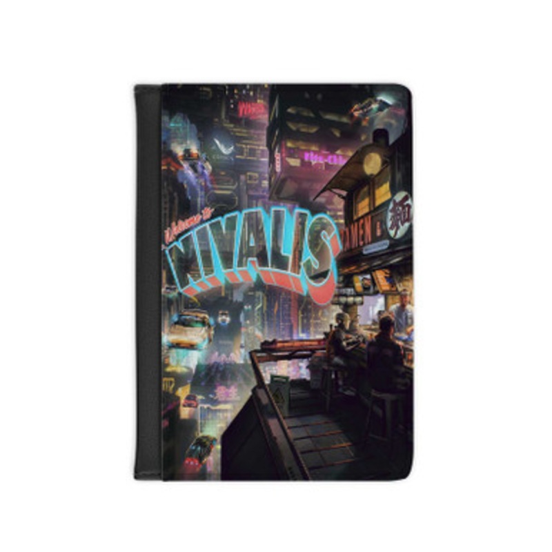 Pastele Nivalis Leather Custom Passport Cover Accessory Gift for Traveler Card Holder and Credit Card ID Holder