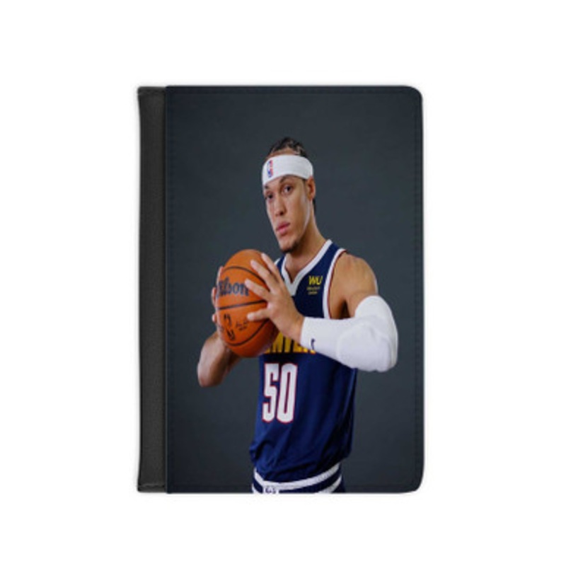 Pastele Aaron Gordon Leather Custom Passport Cover Accessory Gift for Traveler Card Holder and Credit Card ID Holder