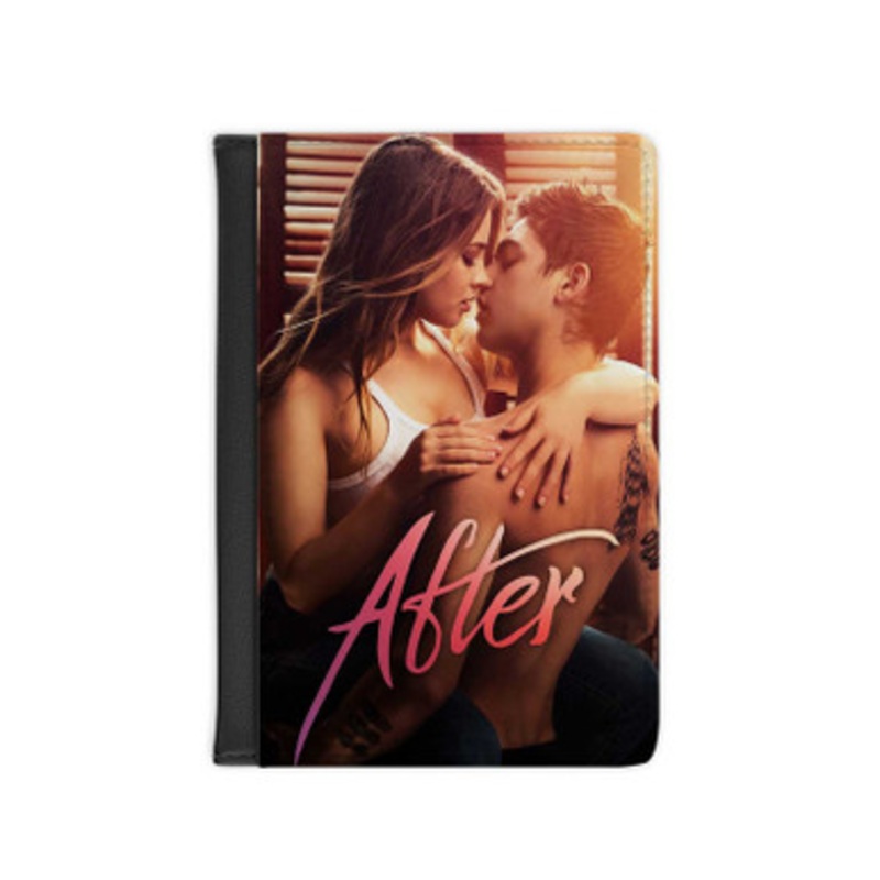 Pastele After Movie Leather Custom Passport Cover Accessory Gift for Traveler Card Holder and Credit Card ID Holder
