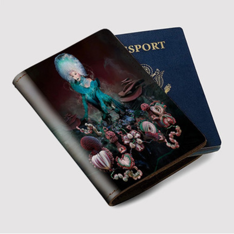 Pastele Bjork Fossora Custom Passport Wallet Case With Credit Card Holder Awesome Personalized PU Leather Travel Trip Vacation Baggage Cover