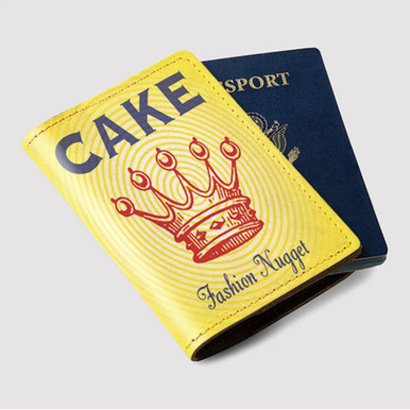 Pastele Cake Fashion Nugget Custom Passport Wallet Case With Credit Card Holder Awesome Personalized PU Leather Travel Trip Vacation Baggage Cover