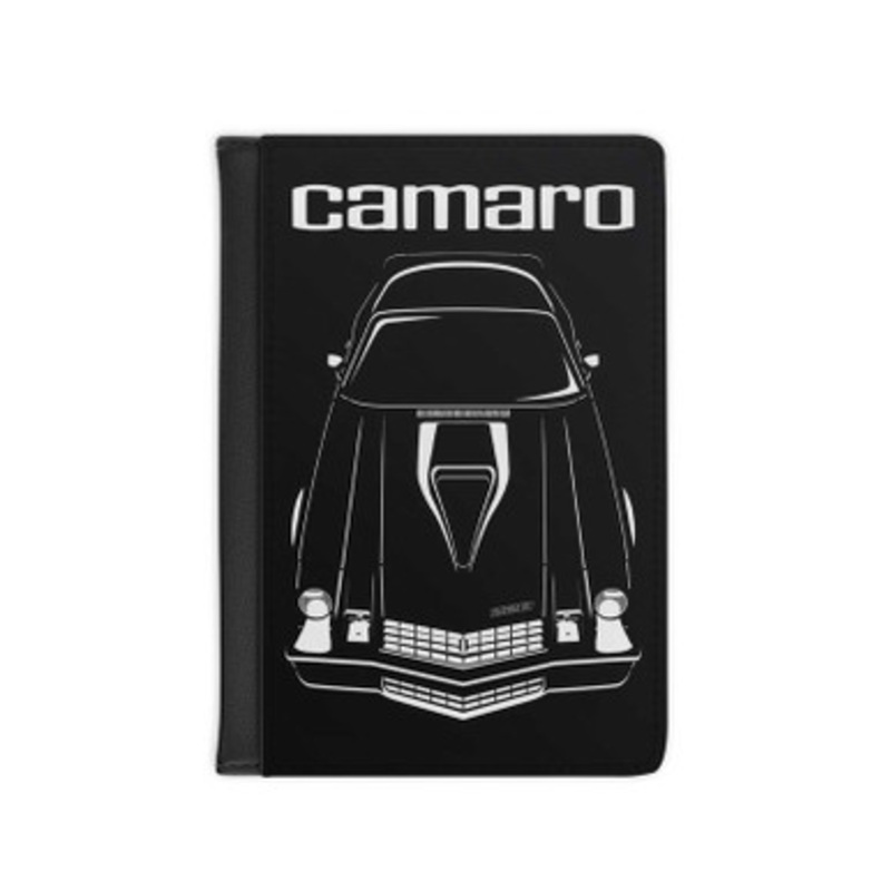 Pastele Chevrolet Camaro Z28 2nd Generation Leather Custom Passport Cover Accessory Gift for Traveler Card Holder and Credit Card ID Holder