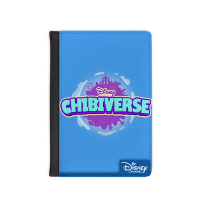 Pastele Chibiverse Leather Custom Passport Cover Accessory Gift for Traveler Card Holder and Credit Card ID Holder
