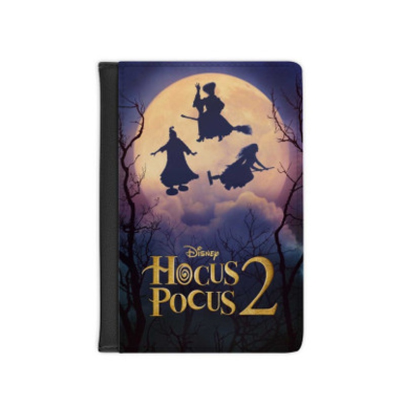 Pastele Disney Hocus Pocus 2 Leather Custom Passport Cover Accessory Gift for Traveler Card Holder and Credit Card ID Holder
