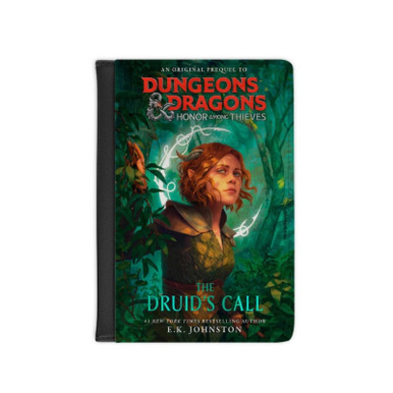 Pastele Doric Dungeons Dragons Honor Among Thieves Leather Custom Passport Cover Accessory Gift for Traveler Card Holder and Credit Card ID Holder