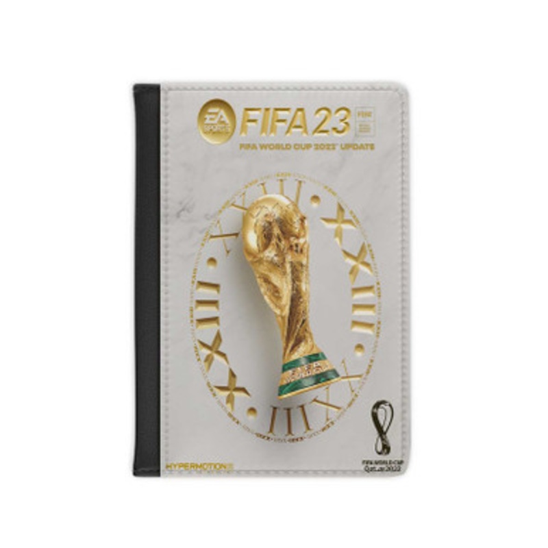 Pastele EA Sports FIFA 23 Standard Edition Leather Custom Passport Cover Accessory Gift for Traveler Card Holder and Credit Card ID Holder