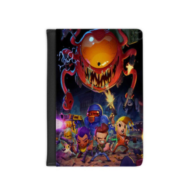 Pastele Enter the Gungeon Leather Custom Passport Cover Accessory Gift for Traveler Card Holder and Credit Card ID Holder