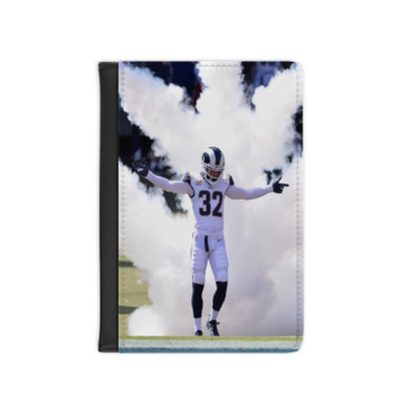 Pastele Eric Weddle Leather Custom Passport Cover Accessory Gift for Traveler Card Holder and Credit Card ID Holder