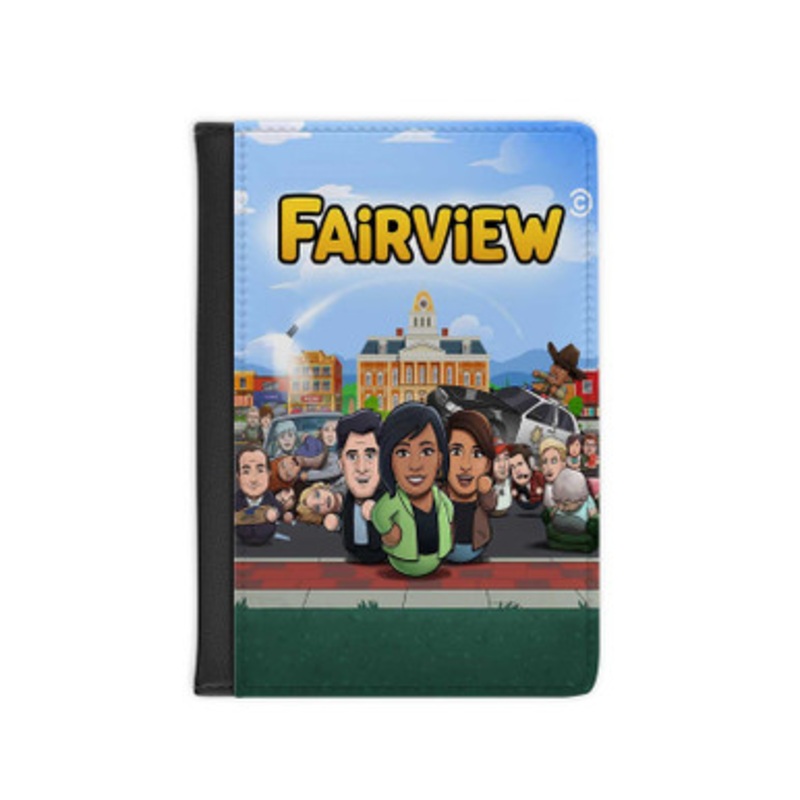 Pastele Fairview Leather Custom Passport Cover Accessory Gift for Traveler Card Holder and Credit Card ID Holder