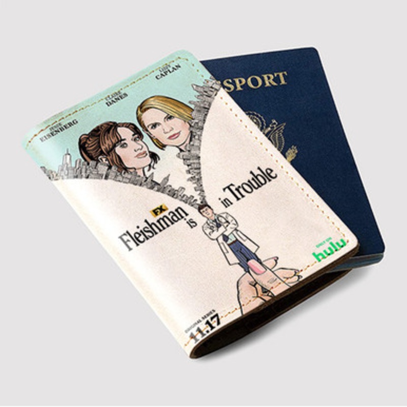 Pastele Fleishman Is in Trouble Custom Passport Wallet Case With Credit Card Holder Awesome Personalized PU Leather Travel Trip Vacation Baggage Cover