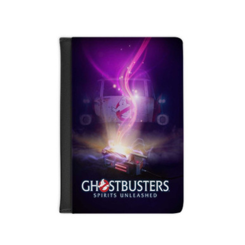 Pastele Ghostbusters Spirit Unleashed Leather Custom Passport Cover Accessory Gift for Traveler Card Holder and Credit Card ID Holder