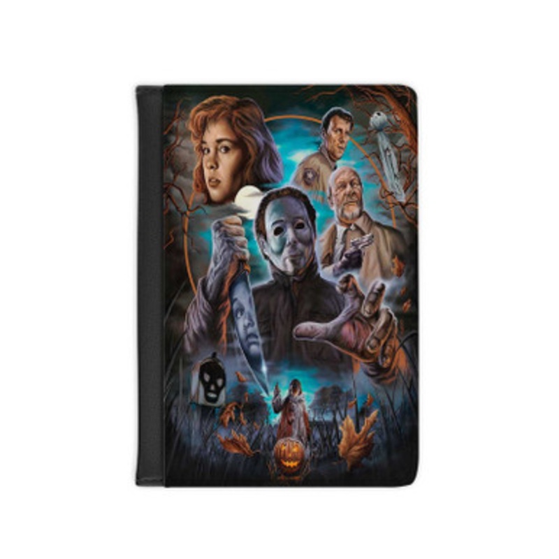 Pastele Halloween 4 Michael s Return Leather Custom Passport Cover Accessory Gift for Traveler Card Holder and Credit Card ID Holder
