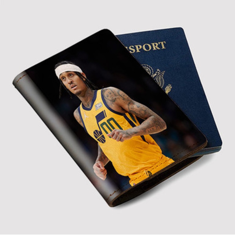 Pastele Jordan Clarkson Custom Passport Wallet Case With Credit Card Holder Awesome Personalized PU Leather Travel Trip Vacation Baggage Cover