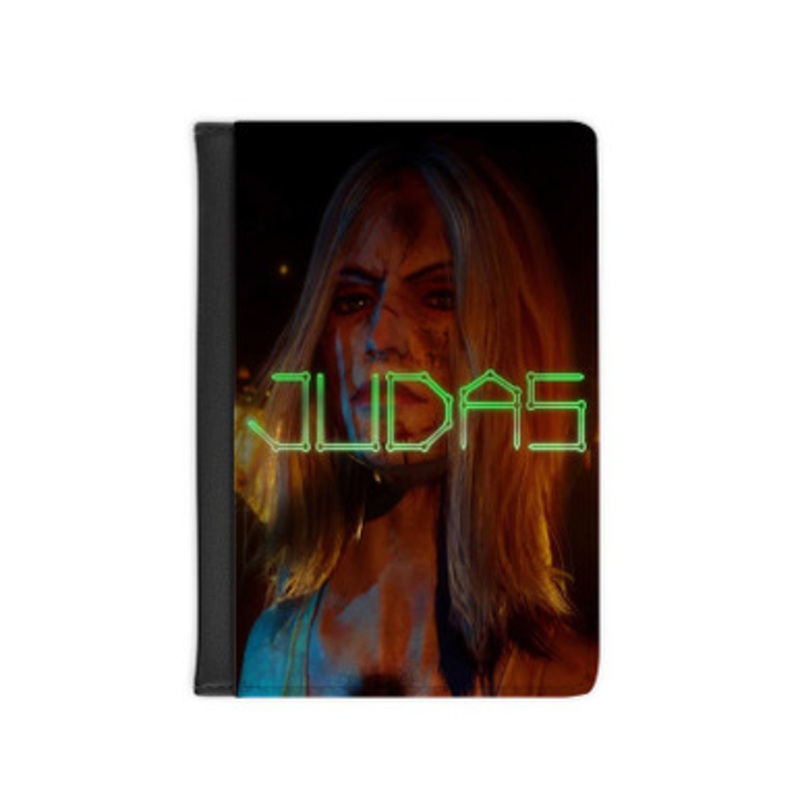 Pastele Judas Games Leather Custom Passport Cover Accessory Gift for Traveler Card Holder and Credit Card ID Holder