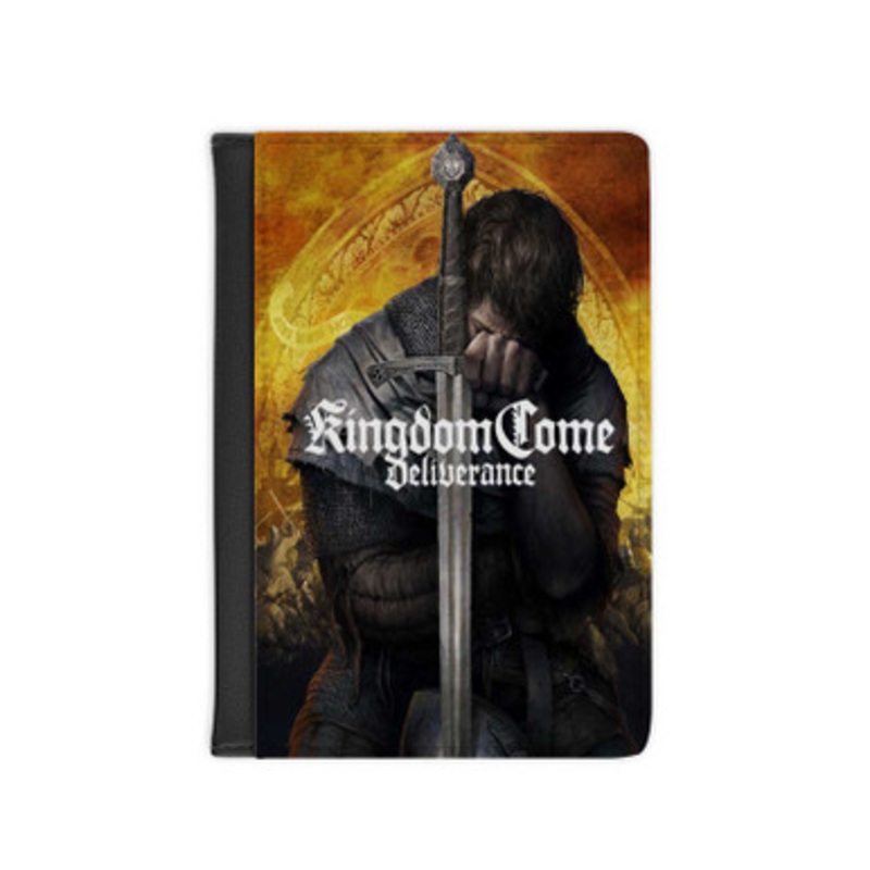 Pastele Kingdom Come Deliverance Leather Custom Passport Cover Accessory Gift for Traveler Card Holder and Credit Card ID Holder