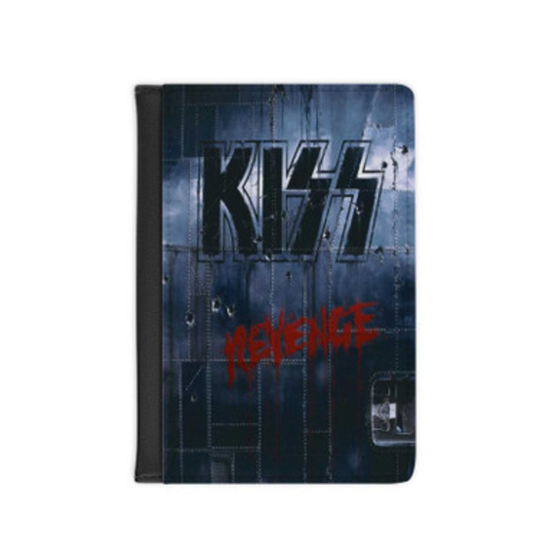 Pastele Kiss Revenge 1992 Leather Custom Passport Cover Accessory Gift for Traveler Card Holder and Credit Card ID Holder
