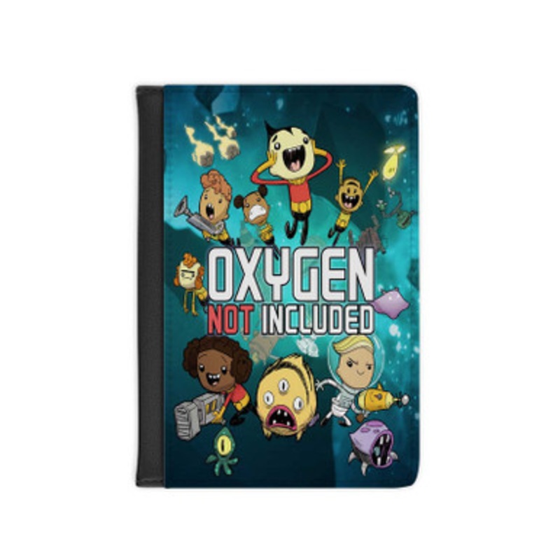 Pastele Oxygen Not Included Leather Custom Passport Cover Accessory Gift for Traveler Card Holder and Credit Card ID Holder