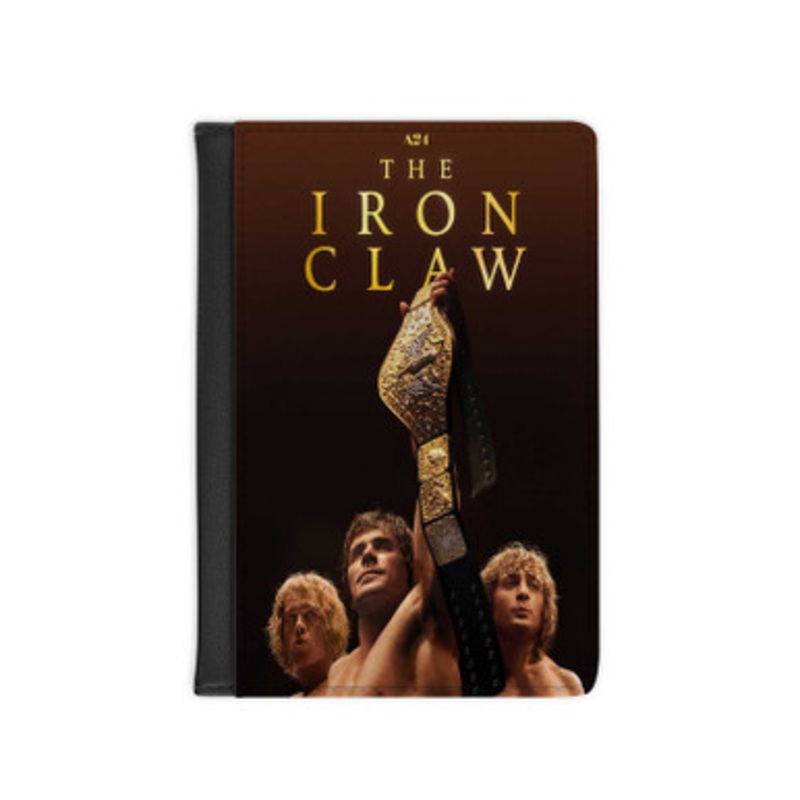 Pastele The Iron Claw Movies Leather Custom Passport Cover Accessory Gift for Traveler Card Holder and Credit Card ID Holder