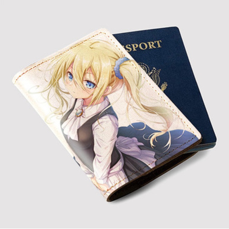 Pastele Ai Hayasaka Kaguya sama Custom Passport Wallet Case With Credit Card Holder Awesome Personalized PU Leather Travel Trip Vacation Baggage Cover