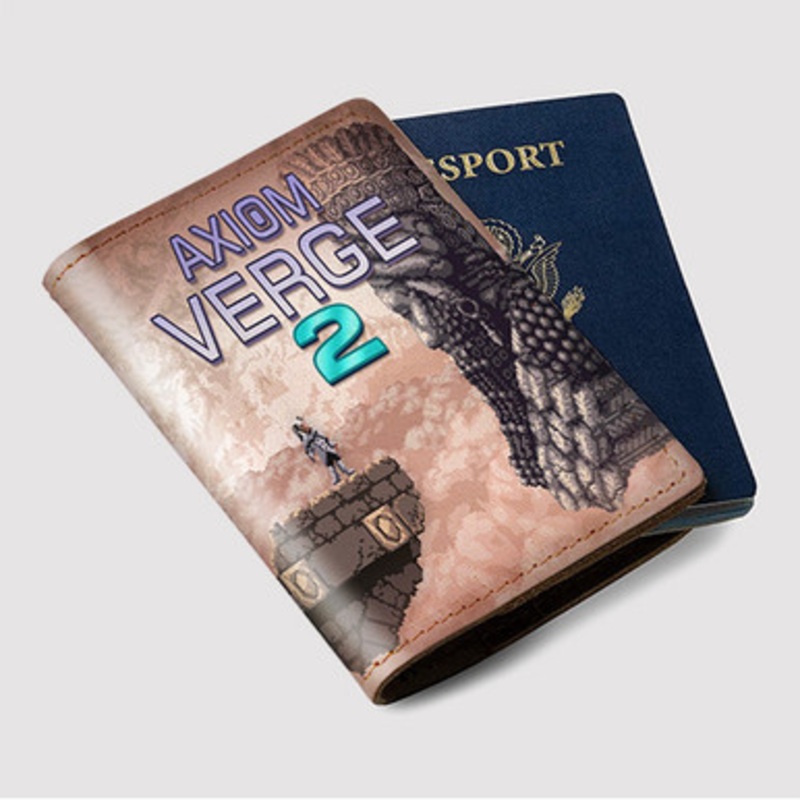 Pastele Axiom Verge 2 Custom Passport Wallet Case With Credit Card Holder Awesome Personalized PU Leather Travel Trip Vacation Baggage Cover