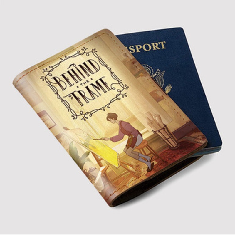 Pastele Behind the Frame The Finest Scene Custom Passport Wallet Case With Credit Card Holder Awesome Personalized PU Leather Travel Trip Vacation Baggage Cover
