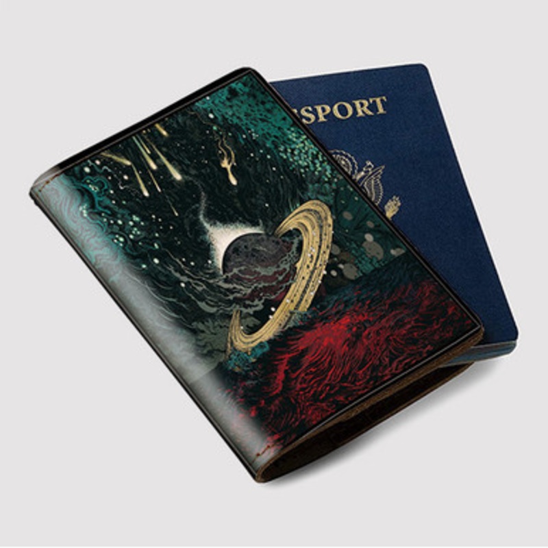 Pastele Cave In Heavy Pendulum Custom Passport Wallet Case With Credit Card Holder Awesome Personalized PU Leather Travel Trip Vacation Baggage Cover