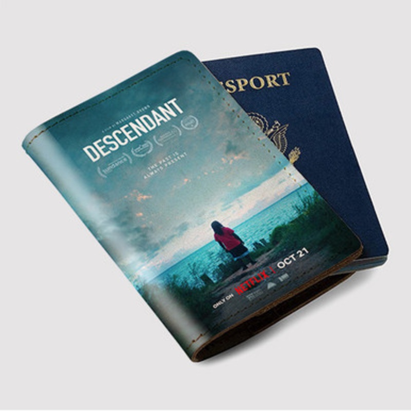 Pastele Descendant Custom Passport Wallet Case With Credit Card Holder Awesome Personalized PU Leather Travel Trip Vacation Baggage Cover