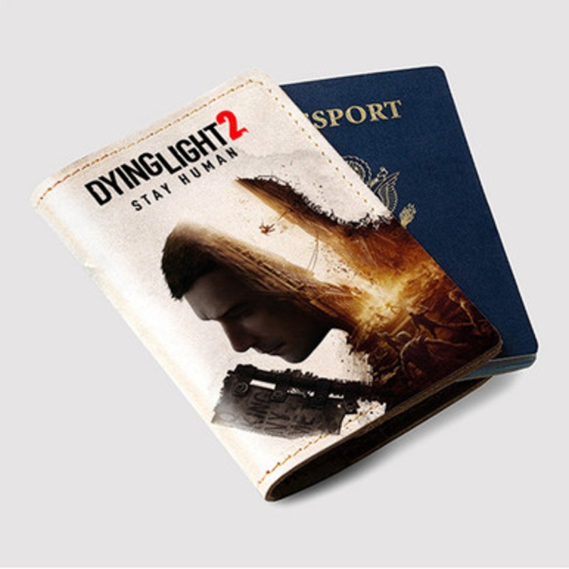 Pastele Dying Light 2 Stay Human Good Custom Passport Wallet Case With Credit Card Holder Awesome Personalized PU Leather Travel Trip Vacation Baggage Cover