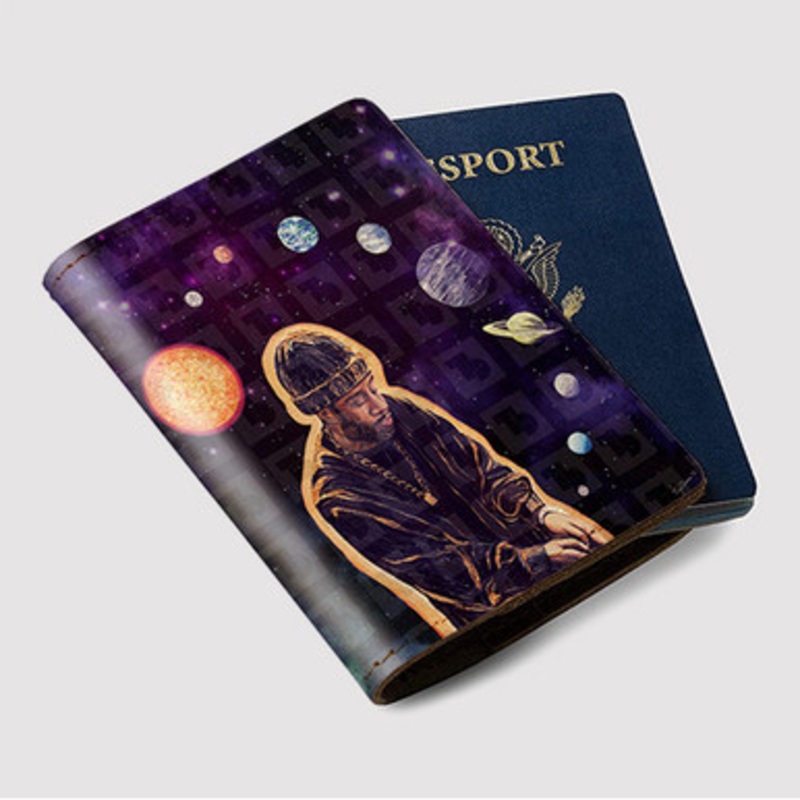Pastele J Dilla In The Endless World Custom Passport Wallet Case With Credit Card Holder Awesome Personalized PU Leather Travel Trip Vacation Baggage Cover