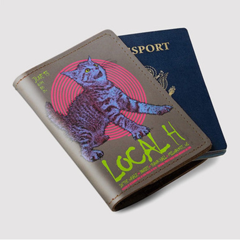 Pastele Local H Milwaukee Custom Passport Wallet Case With Credit Card Holder Awesome Personalized PU Leather Travel Trip Vacation Baggage Cover