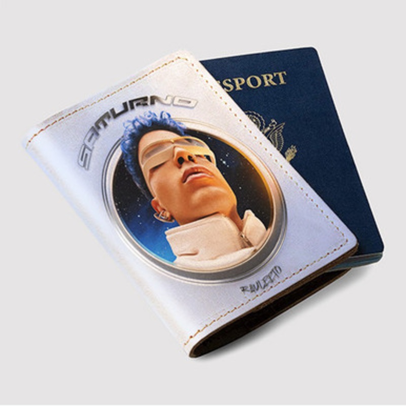 Pastele Rauw Alejandro De Carolina Custom Passport Wallet Case With Credit Card Holder Awesome Personalized PU Leather Travel Trip Vacation Baggage Cover