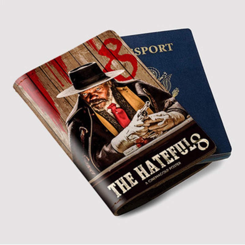 Pastele Samuel L Jackson The Hateful Eight Custom Passport Wallet Case With Credit Card Holder Awesome Personalized PU Leather Travel Trip Vacation Baggage Cover