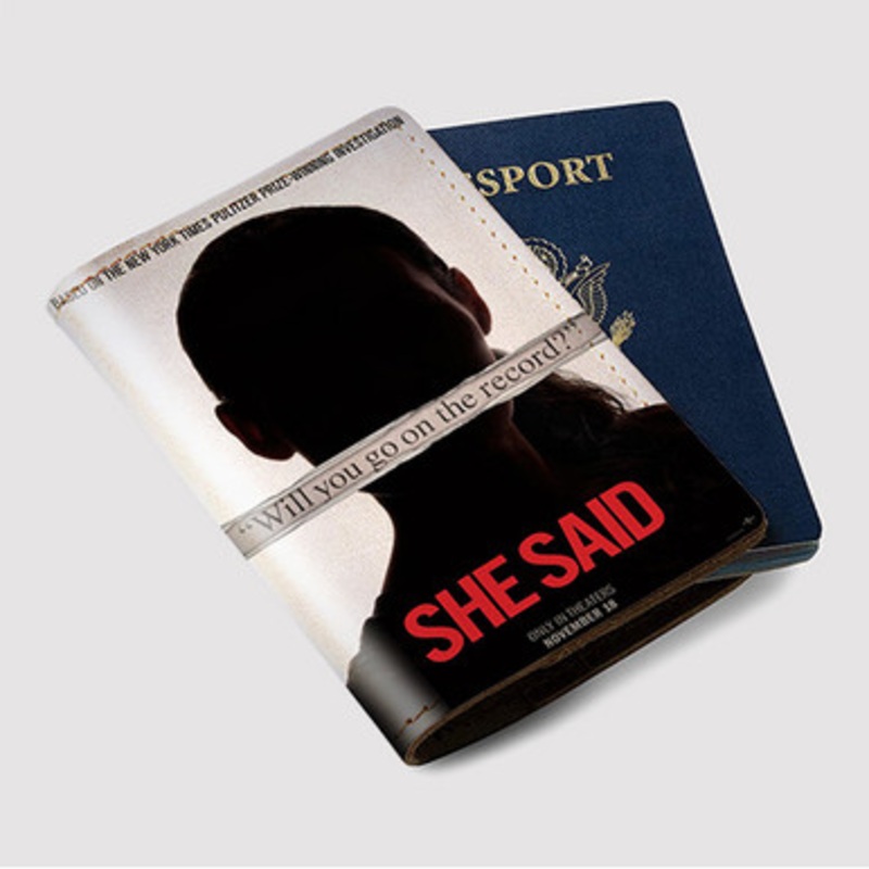 Pastele She Said Custom Passport Wallet Case With Credit Card Holder Awesome Personalized PU Leather Travel Trip Vacation Baggage Cover