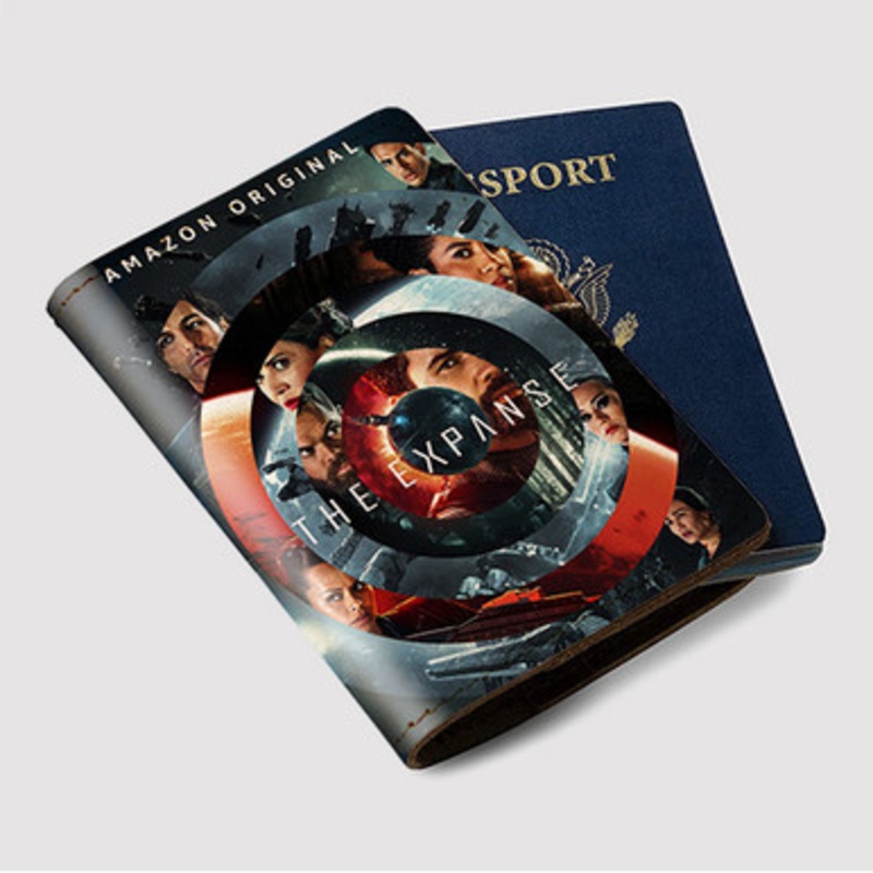 Pastele The Expanse Custom Passport Wallet Case With Credit Card Holder Awesome Personalized PU Leather Travel Trip Vacation Baggage Cover