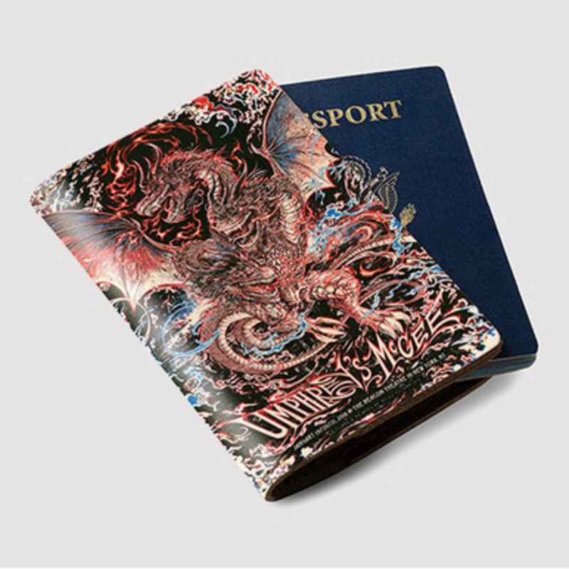 Pastele Umphrey s Mcgee New York Custom Passport Wallet Case With Credit Card Holder Awesome Personalized PU Leather Travel Trip Vacation Baggage Cover