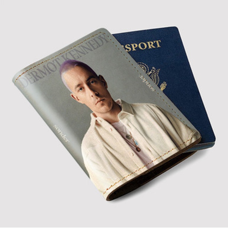 Pastele Dermot Kennedy Sonder Custom Passport Wallet Case With Credit Card Holder Awesome Personalized PU Leather Travel Trip Vacation Baggage Cover