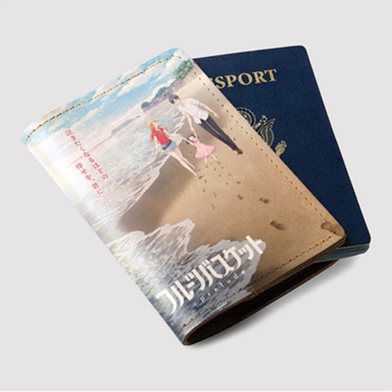 Pastele Fruits Basket Prelude Custom Passport Wallet Case With Credit Card Holder Awesome Personalized PU Leather Travel Trip Vacation Baggage Cover