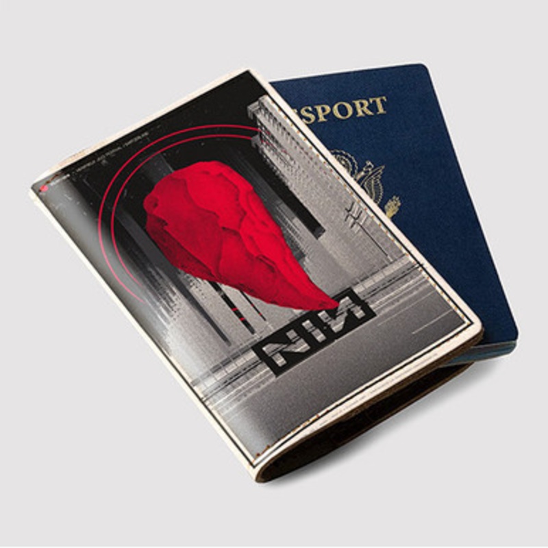 Pastele Nine Inch Nails Switzerland Custom Passport Wallet Case With Credit Card Holder Awesome Personalized PU Leather Travel Trip Vacation Baggage Cover