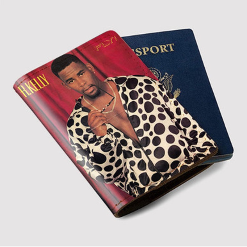 Pastele R Kelly Custom Passport Wallet Case With Credit Card Holder Awesome Personalized PU Leather Travel Trip Vacation Baggage Cover