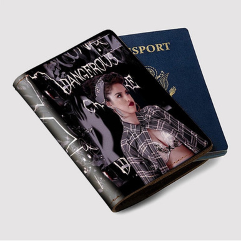 Pastele Selena Gomez Custom Passport Wallet Case With Credit Card Holder Awesome Personalized PU Leather Travel Trip Vacation Baggage Cover