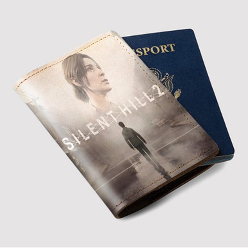 Pastele Silent Hill Custom Passport Wallet Case With Credit Card Holder Awesome Personalized PU Leather Travel Trip Vacation Baggage Cover