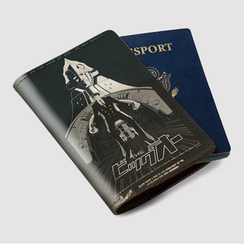Pastele The Big O Custom Passport Wallet Case With Credit Card Holder Awesome Personalized PU Leather Travel Trip Vacation Baggage Cover