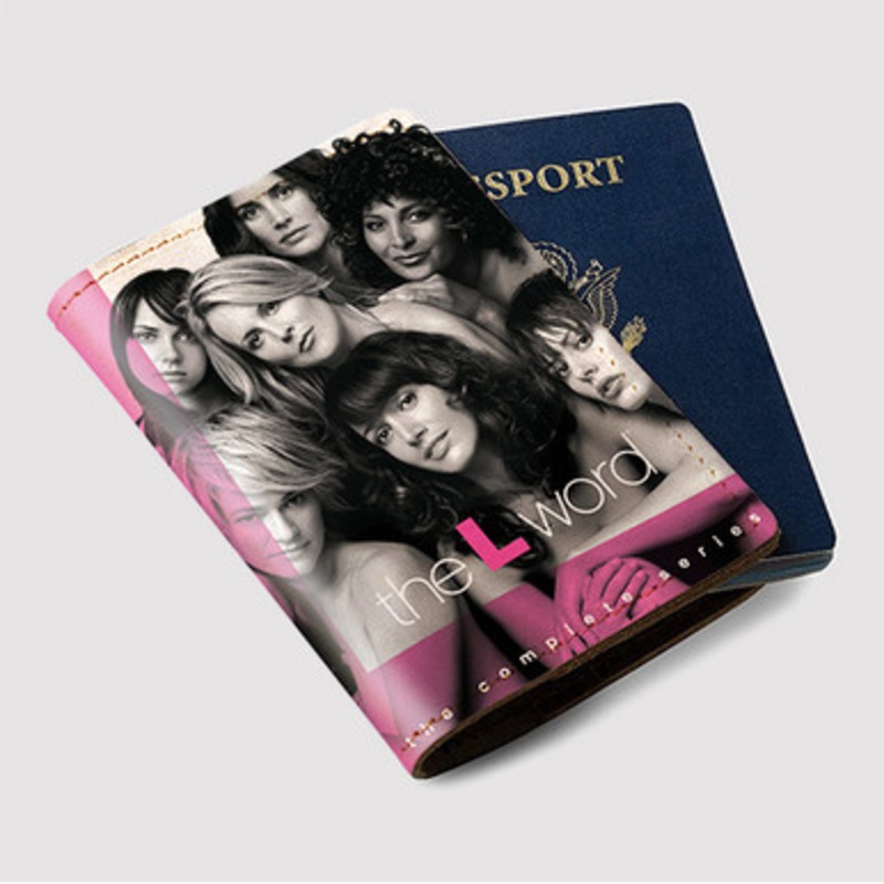 Pastele The L Word Complete Series Custom Passport Wallet Case With Credit Card Holder Awesome Personalized PU Leather Travel Trip Vacation Baggage Cover