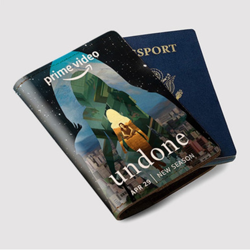 Pastele Undone Custom Passport Wallet Case With Credit Card Holder Awesome Personalized PU Leather Travel Trip Vacation Baggage Cover