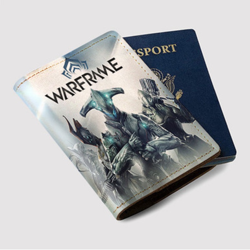 Pastele Warframe Custom Passport Wallet Case With Credit Card Holder Awesome Personalized PU Leather Travel Trip Vacation Baggage Cover