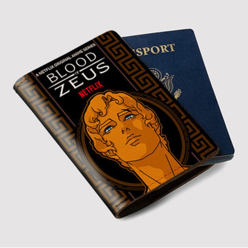 Pastele Blood of Zeus Custom Passport Wallet Case With Credit Card Holder Awesome Personalized PU Leather Travel Trip Vacation Baggage Cover