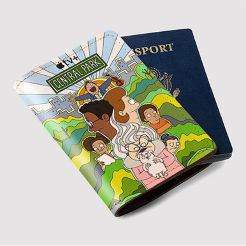 Pastele Central Park 2022 Custom Passport Wallet Case With Credit Card Holder Awesome Personalized PU Leather Travel Trip Vacation Baggage Cover