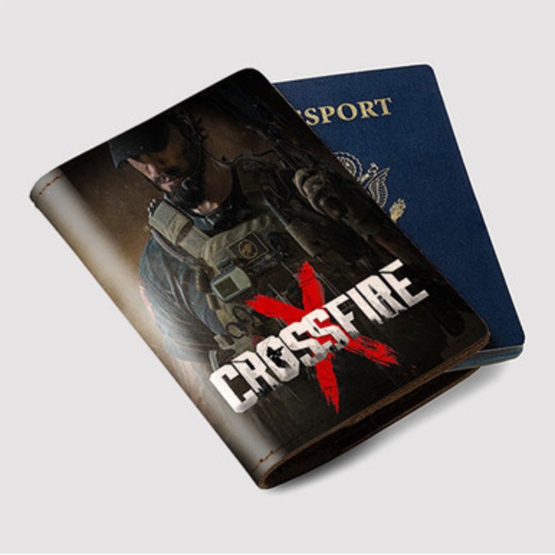 Pastele Crossfire X Custom Passport Wallet Case With Credit Card Holder Awesome Personalized PU Leather Travel Trip Vacation Baggage Cover