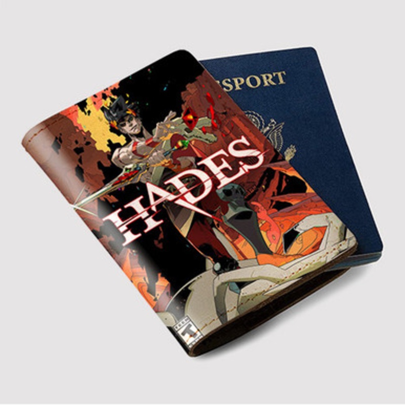 Pastele Hades Custom Passport Wallet Case With Credit Card Holder Awesome Personalized PU Leather Travel Trip Vacation Baggage Cover